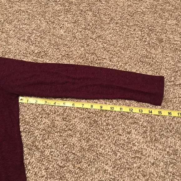 Marooon boyfriend cut women’s top - Picture 5 of 5